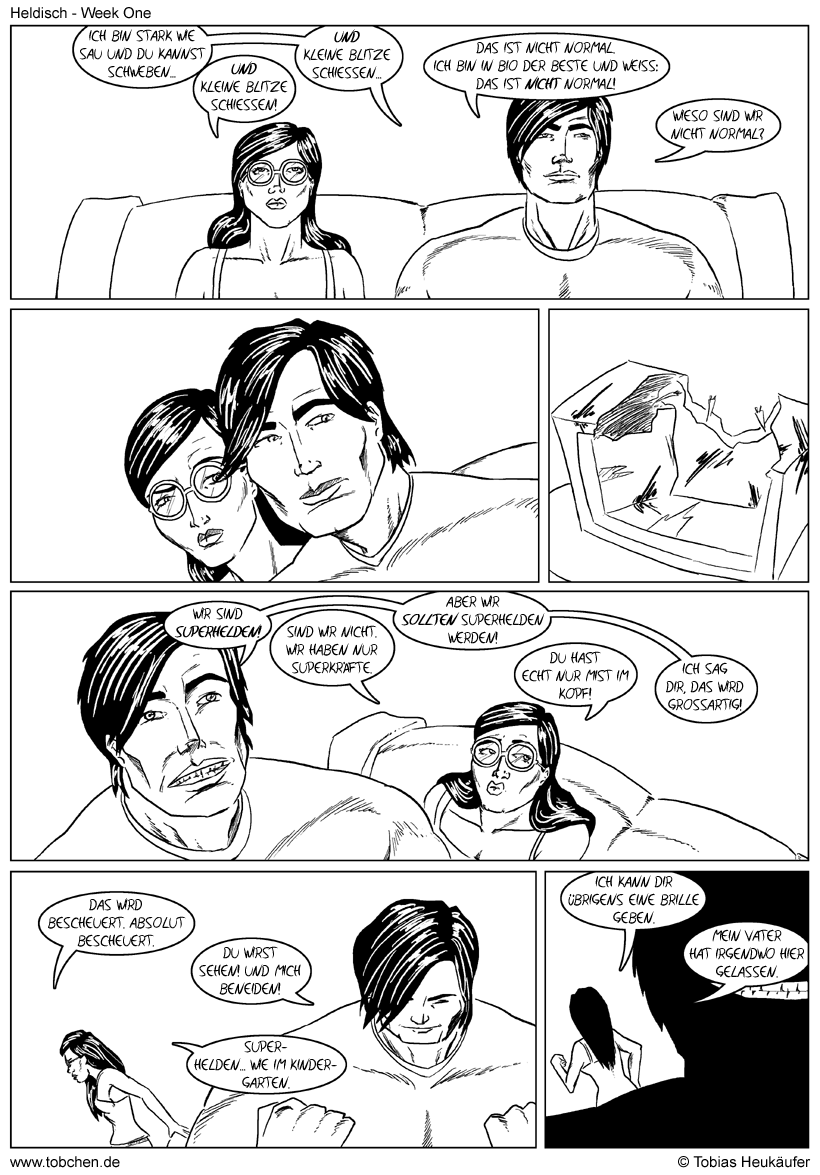 Heldisch-Comicstrip