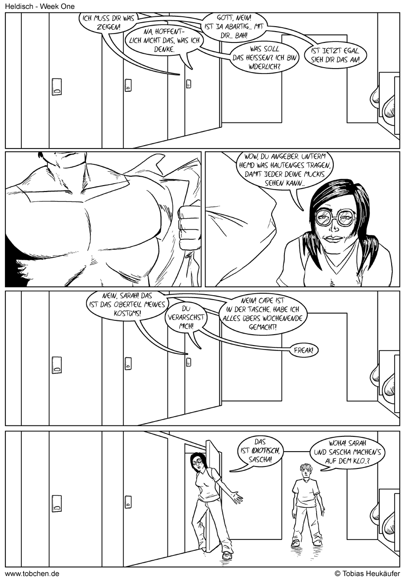 Heldisch-Comicstrip